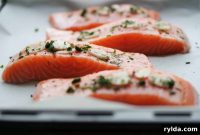 Golden Herb Garlic Baked Salmon