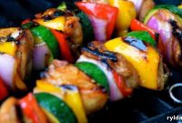 Honey Glazed Chicken Skewers