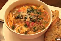 Hearty Cheesy Sausage Lasagna Soup