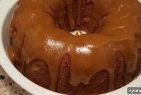 Golden Apple Pound Cake with Rich Caramel Drizzle