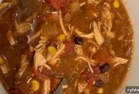 Set-It-and-Forget-It Chicken Taco Soup