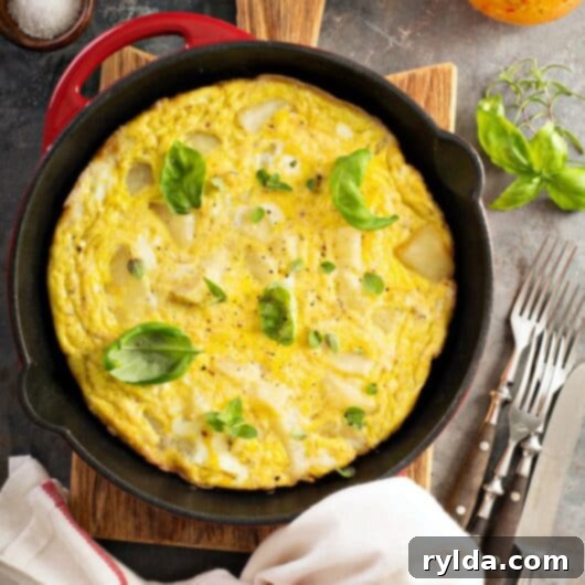 Golden Ham and Cheese Frittata Bake 2 Ham and Cheese Baked Frittata