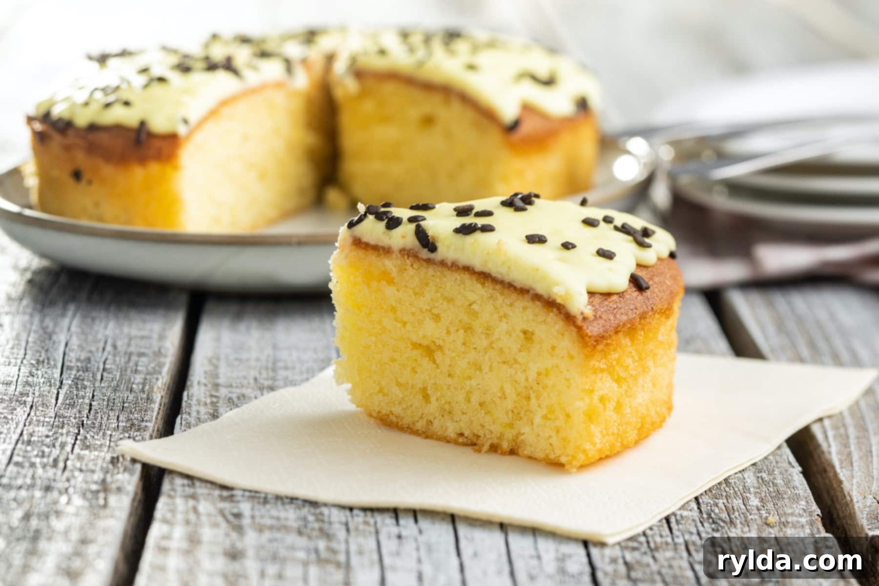 Lemon Vanilla Shortcut Cake