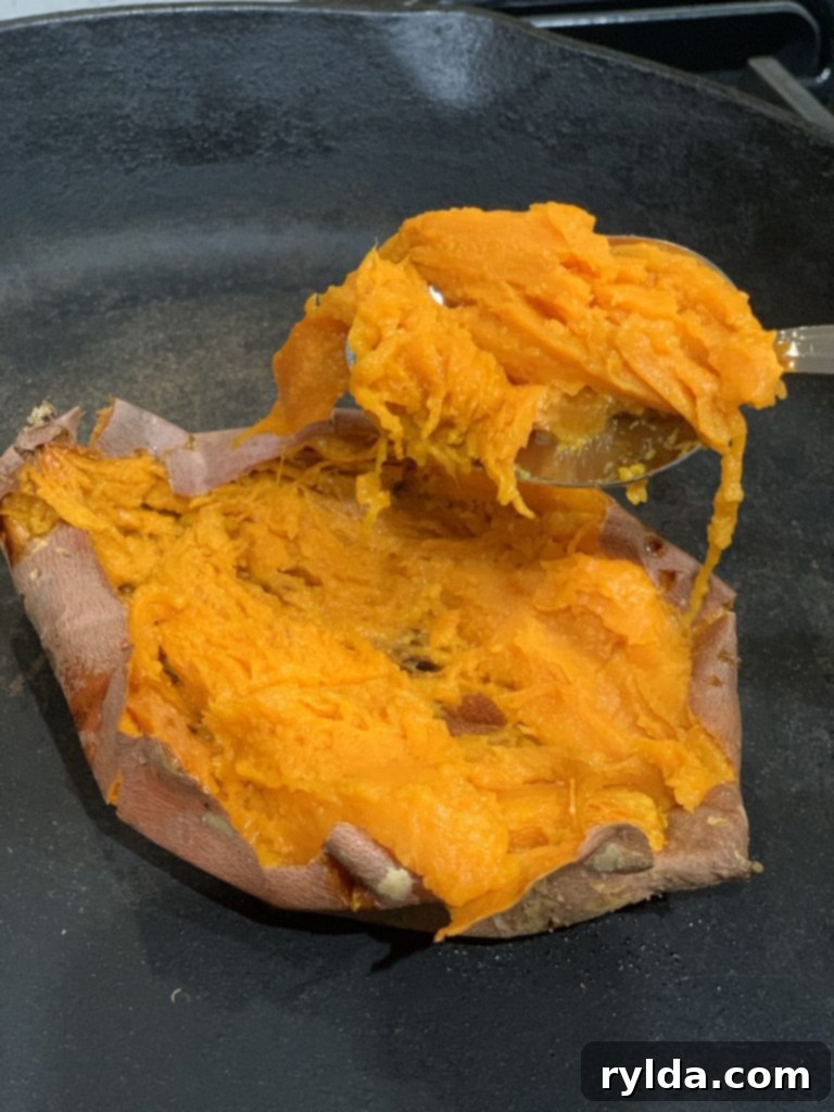 Scooped Sweet Potato Flesh