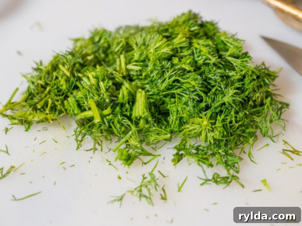 Fresh chopped dill