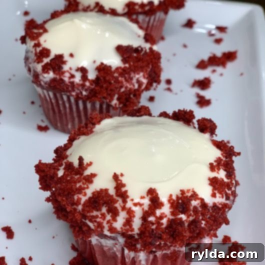 Perfectly baked Almost-from-Scratch Red Velvet Cupcakes with Cream Cheese Frosting