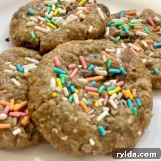 Delicious Easter Pastel Sprinkle Chocolate Chip Cookies