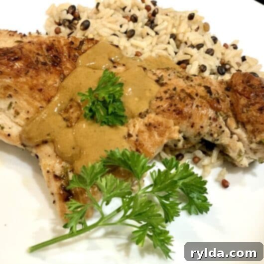 Seared Turkey Cutlets with Dijon Gravy