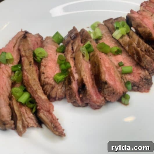Marinated Pan-Seared Flank Steak