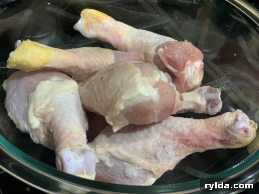 Glazed Chicken Drumsticks Fresh Ingredients