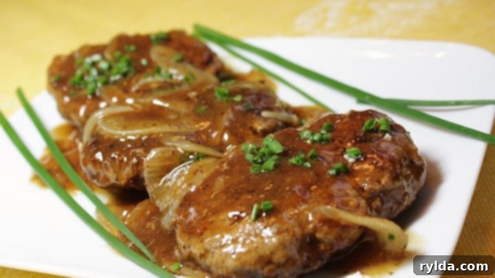 Hamburger Steak with Onions and Gravy