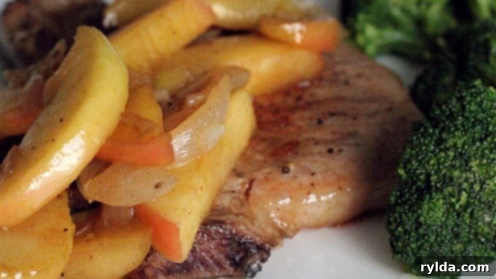 Sticky Caramel Apple Pork Chops 2 Caramel Apple Pork Chops
