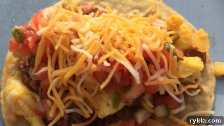 Authentic Mexican Breakfast Tacos with Chorizo and Eggs