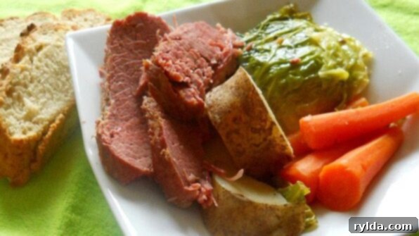 Irish Baked Corned Beef & Cabbage