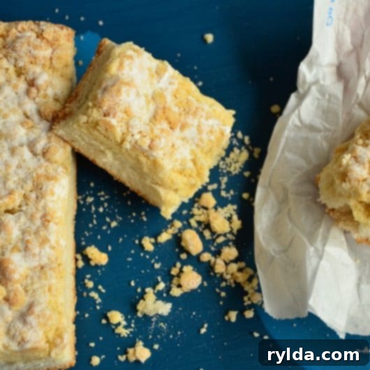 Delicious Sad Bar Cake, sprinkled with confectioner's sugar and ready to serve.