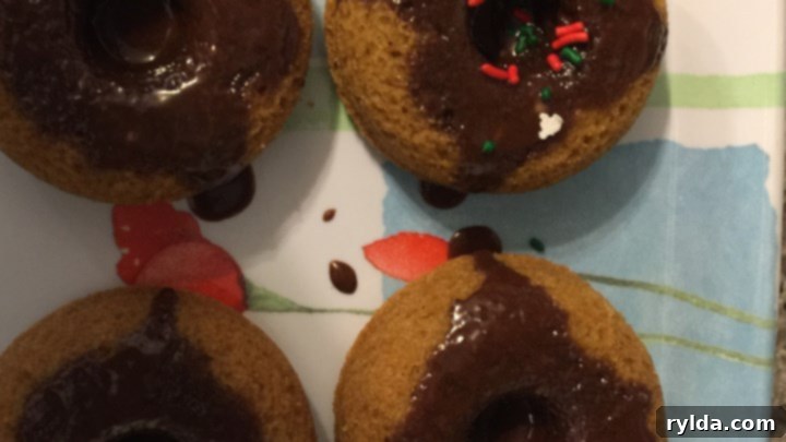 Delicious Glazed Vegan Mini Doughnuts on a Cooling Rack